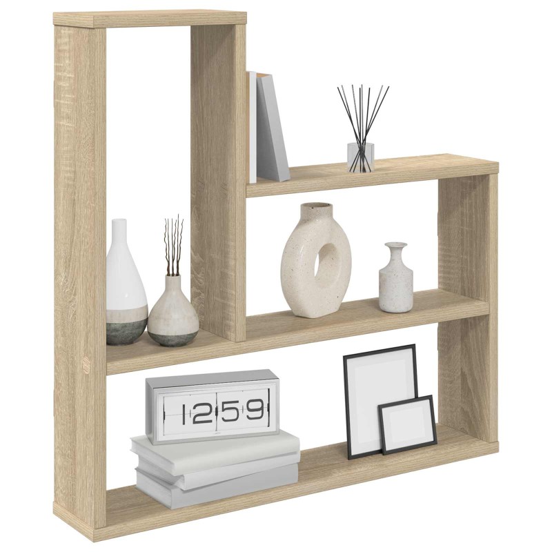 vidaXL Ράφι Τοίχου Sonoma Δρυς 60 x 11 x 60 εκ. Επεξεργασμένο Ξύλο