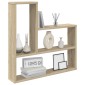 vidaXL Ράφι Τοίχου Sonoma Δρυς 60 x 11 x 60 εκ. Επεξεργασμένο Ξύλο