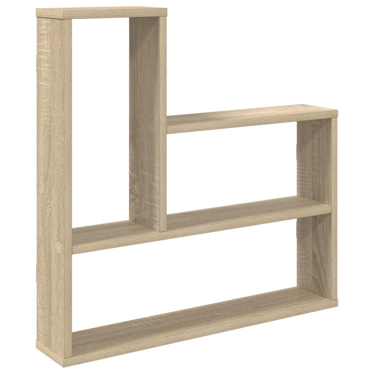 vidaXL Ράφι Τοίχου Sonoma Δρυς 60 x 11 x 60 εκ. Επεξεργασμένο Ξύλο