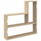 vidaXL Ράφι Τοίχου Sonoma Δρυς 60 x 11 x 60 εκ. Επεξεργασμένο Ξύλο