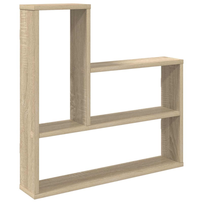 vidaXL Ράφι Τοίχου Sonoma Δρυς 60 x 11 x 60 εκ. Επεξεργασμένο Ξύλο