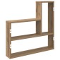 vidaXL Ράφι Τοίχου Artisan Δρυς 60 x 11 x 60 εκ. Επεξεργασμένο Ξύλο
