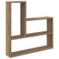vidaXL Ράφι Τοίχου Artisan Δρυς 60 x 11 x 60 εκ. Επεξεργασμένο Ξύλο