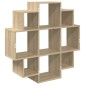 vidaXL Ράφι Τοίχου Sonoma Δρυς 90 x 25 x 90 εκ. Επεξεργασμένο Ξύλο