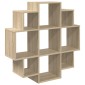 vidaXL Ράφι Τοίχου Sonoma Δρυς 90 x 25 x 90 εκ. Επεξεργασμένο Ξύλο