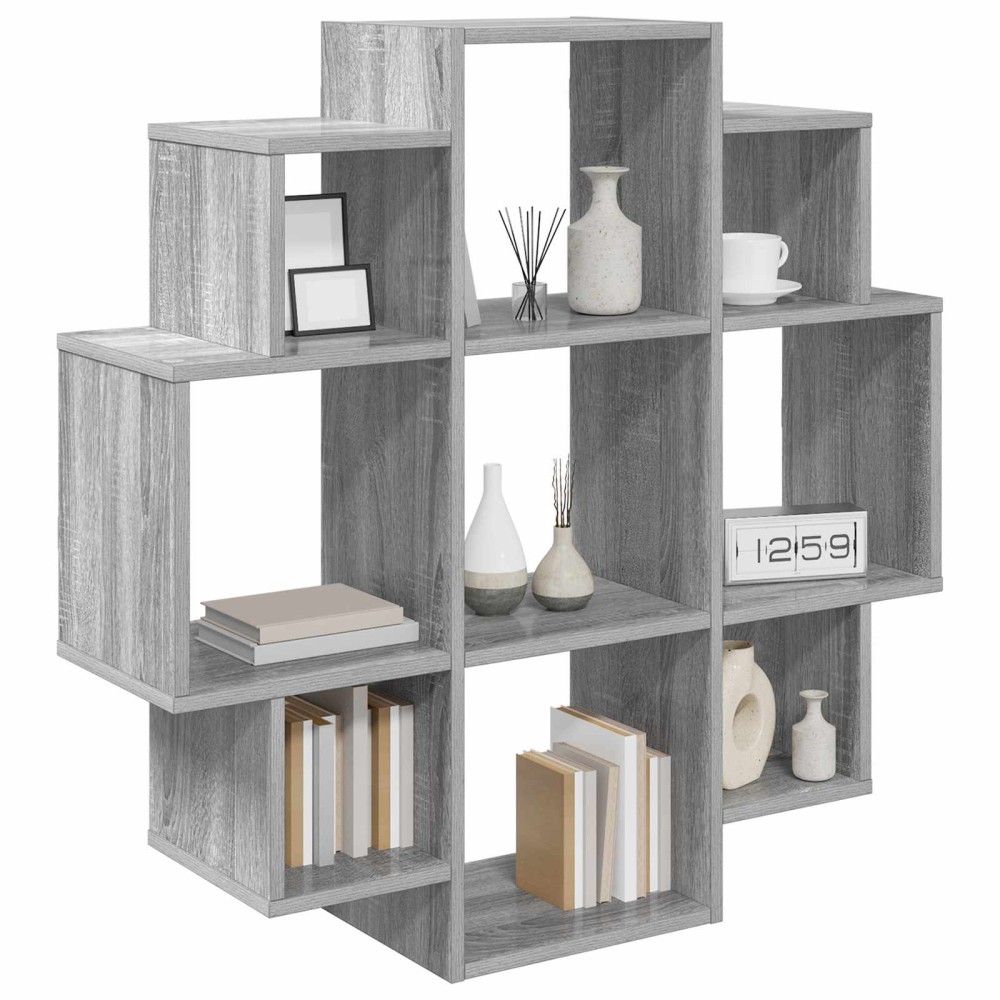 vidaXL Ράφι Τοίχου Γκρι Sonoma 90 x 25 x 90 εκ. Επεξεργασμένο Ξύλο