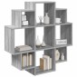 vidaXL Ράφι Τοίχου Γκρι Sonoma 90 x 25 x 90 εκ. Επεξεργασμένο Ξύλο