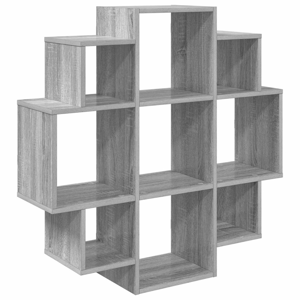 vidaXL Ράφι Τοίχου Γκρι Sonoma 90 x 25 x 90 εκ. Επεξεργασμένο Ξύλο