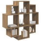 vidaXL Ράφι Τοίχου Artisan Δρυς 90 x 25 x 90 εκ. Επεξεργασμένο Ξύλο