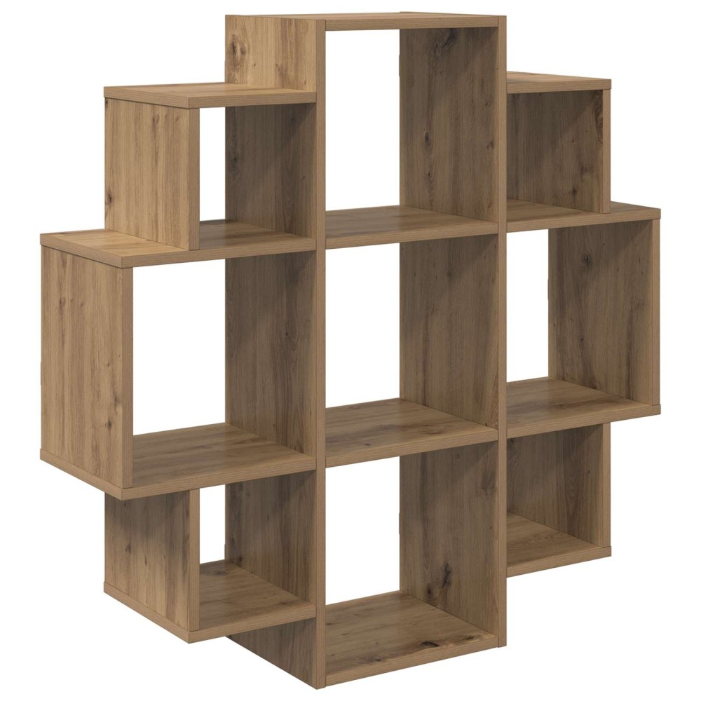 vidaXL Ράφι Τοίχου Artisan Δρυς 90 x 25 x 90 εκ. Επεξεργασμένο Ξύλο