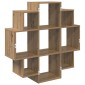 vidaXL Ράφι Τοίχου Artisan Δρυς 90 x 25 x 90 εκ. Επεξεργασμένο Ξύλο