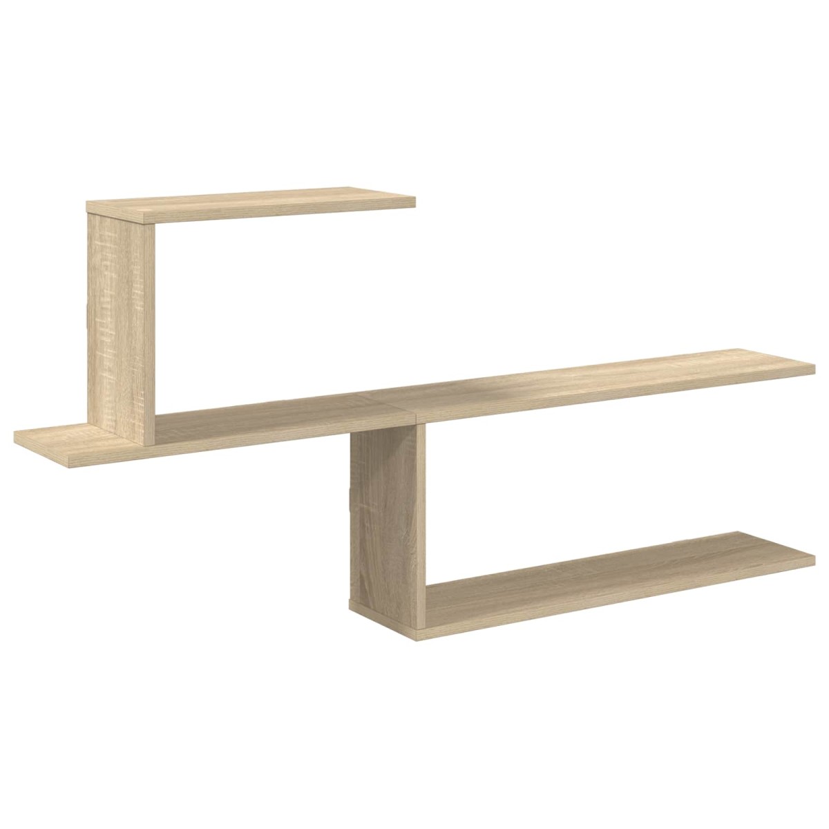vidaXL Ράφι Τοίχου Sonoma Δρυς 122 x 18 x 60 εκ. Επεξεργασμένο Ξύλο