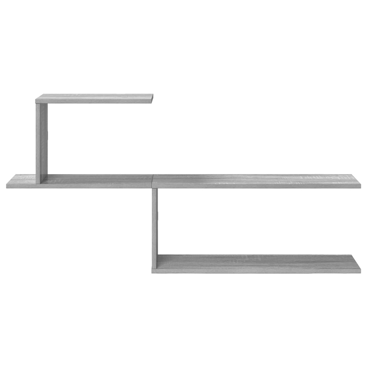 vidaXL Ράφι Τοίχου Γκρι Sonoma 122 x 18 x 60 εκ. Επεξεργασμένο Ξύλο
