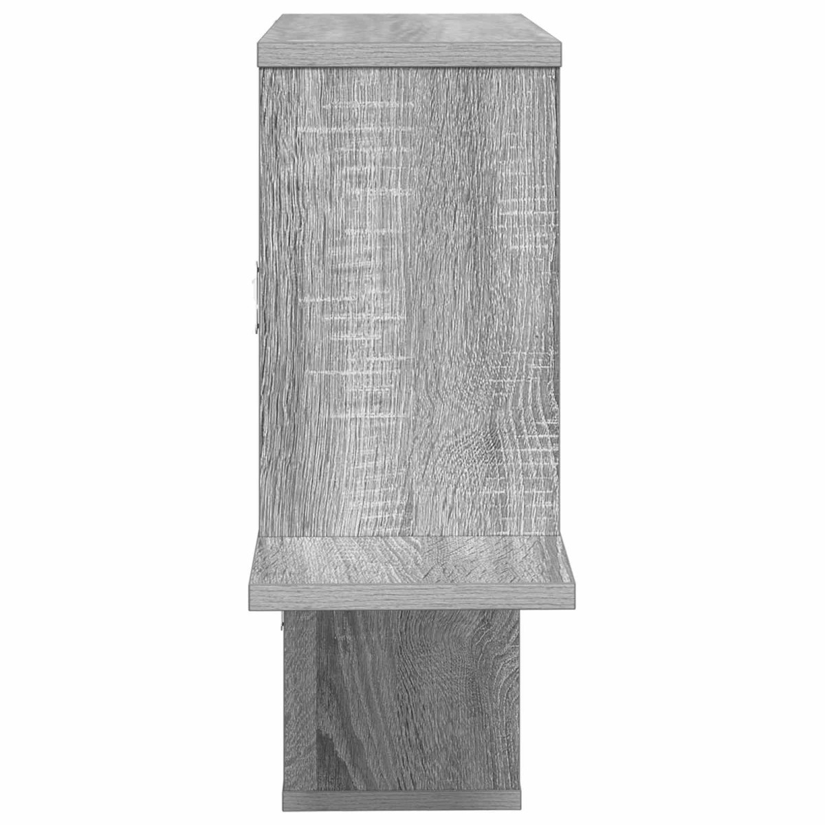 vidaXL Ράφι Τοίχου Γκρι Sonoma 122 x 18 x 60 εκ. Επεξεργασμένο Ξύλο