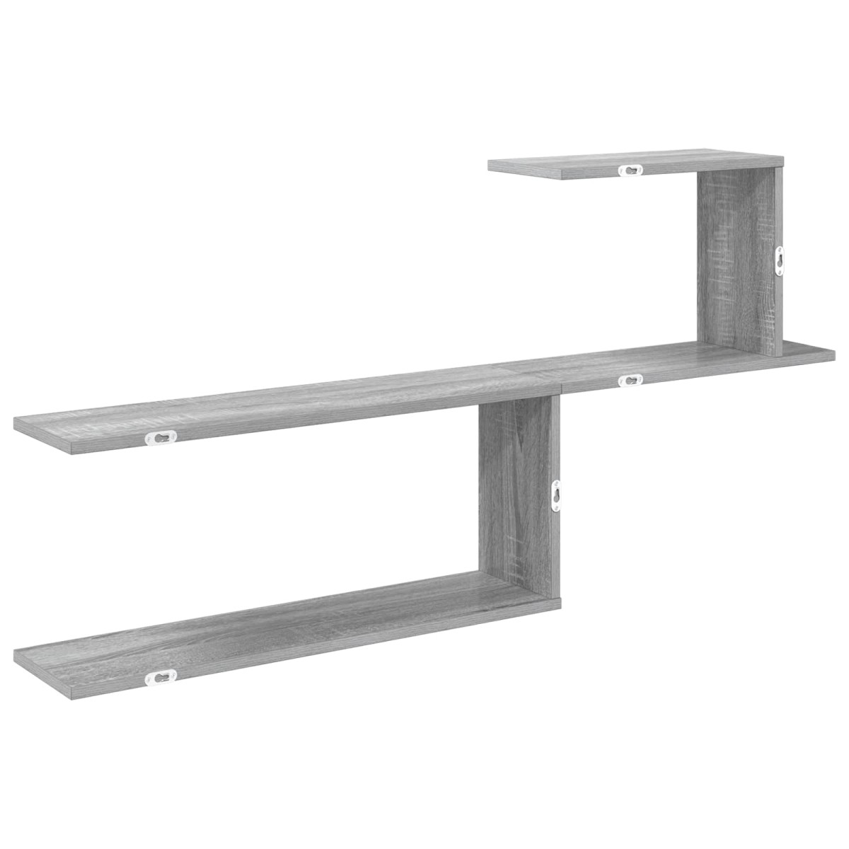 vidaXL Ράφι Τοίχου Γκρι Sonoma 122 x 18 x 60 εκ. Επεξεργασμένο Ξύλο