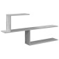 vidaXL Ράφι Τοίχου Γκρι Sonoma 122 x 18 x 60 εκ. Επεξεργασμένο Ξύλο