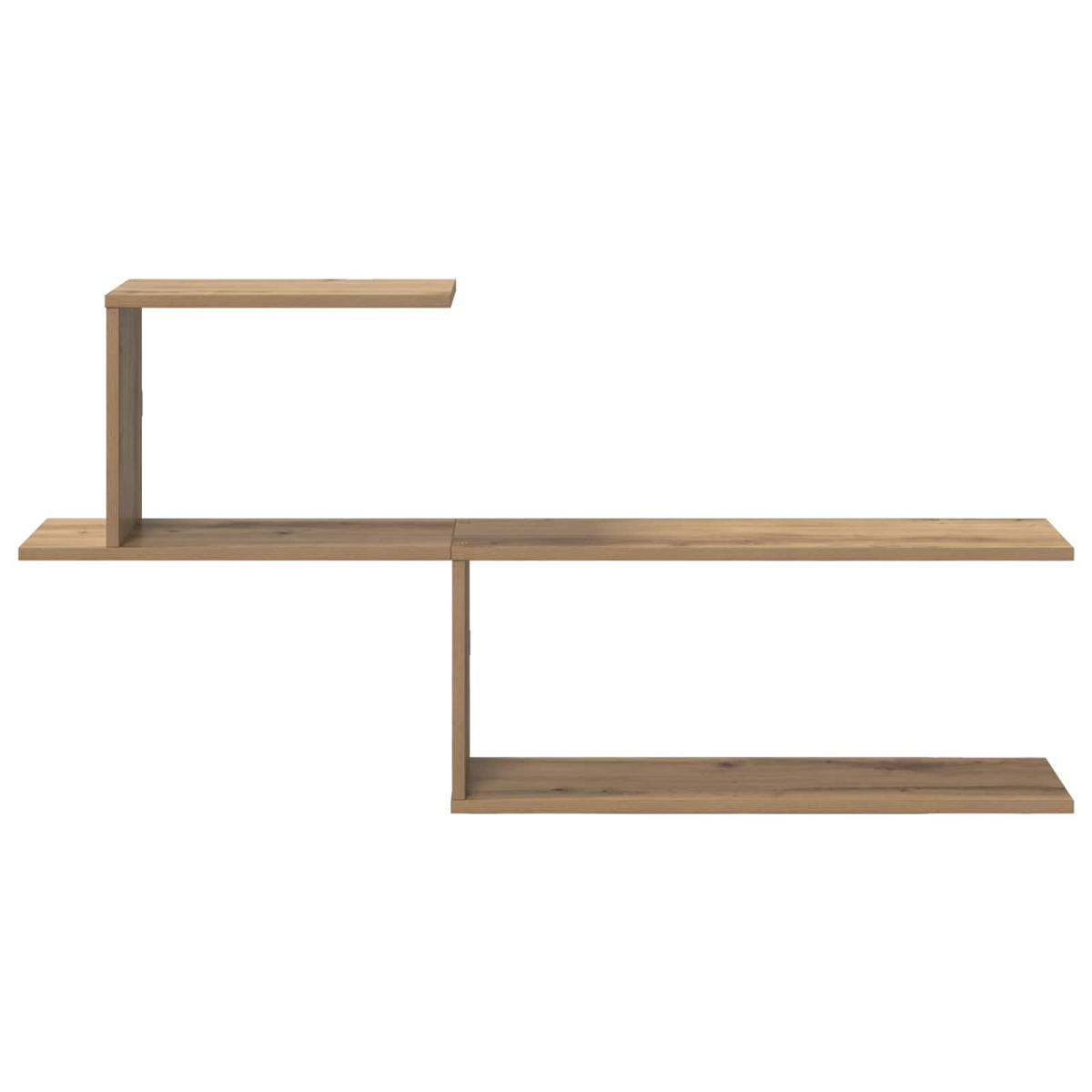 vidaXL Ράφι Τοίχου Artisan Δρυς 122 x 18 x 60 εκ. Επεξεργασμένο Ξύλο