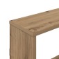 vidaXL Ράφι Τοίχου Artisan Δρυς 122 x 18 x 60 εκ. Επεξεργασμένο Ξύλο
