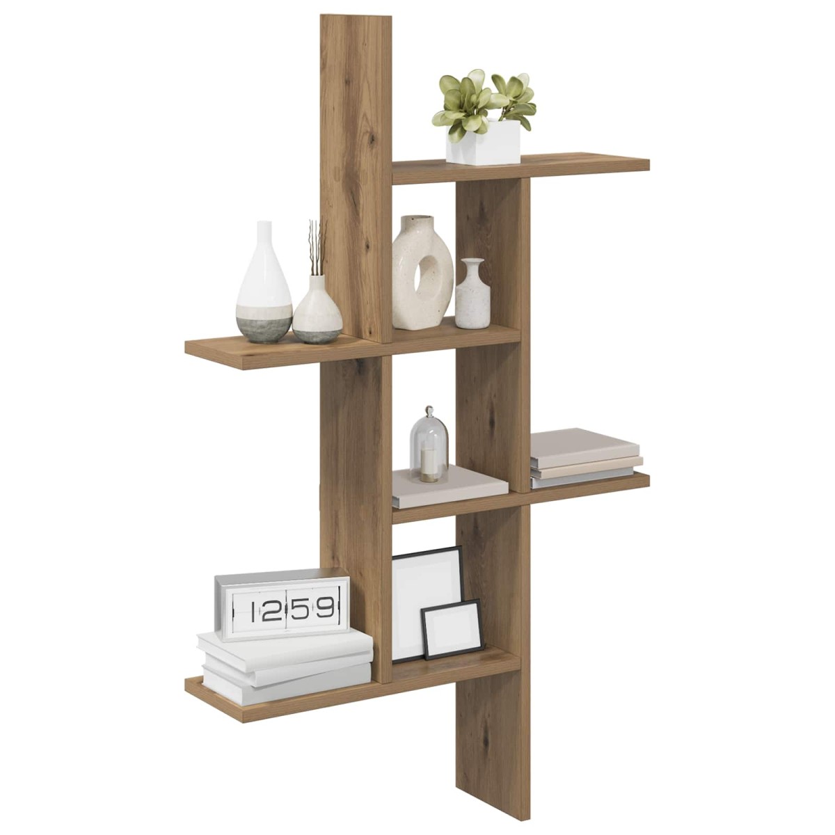 vidaXL Ράφι Τοίχου Artisan Δρυς 61 x 15 x 102 εκ Επεξεργασμένο Ξύλο