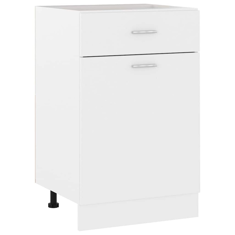 vidaXL Ντουλάπι με Συρτάρια "Lyon" Λευκό 50x46x81,5 εκ. από Τεχνητό Ξύλο