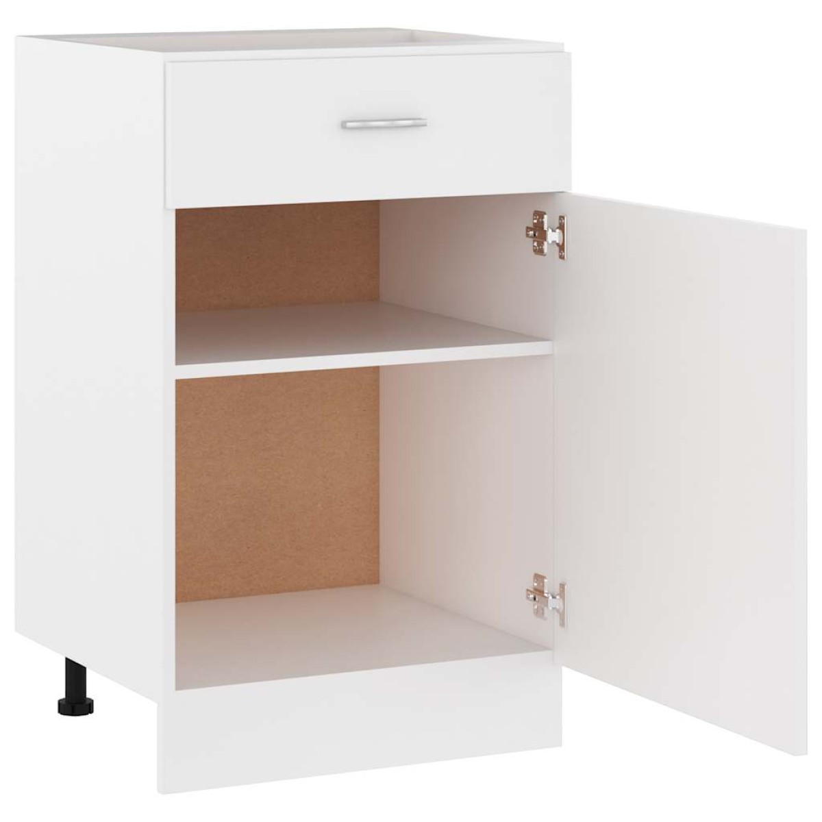 vidaXL Ντουλάπι με Συρτάρι Λευκό 50x46x81,5 εκ. Μοριοσανίδα