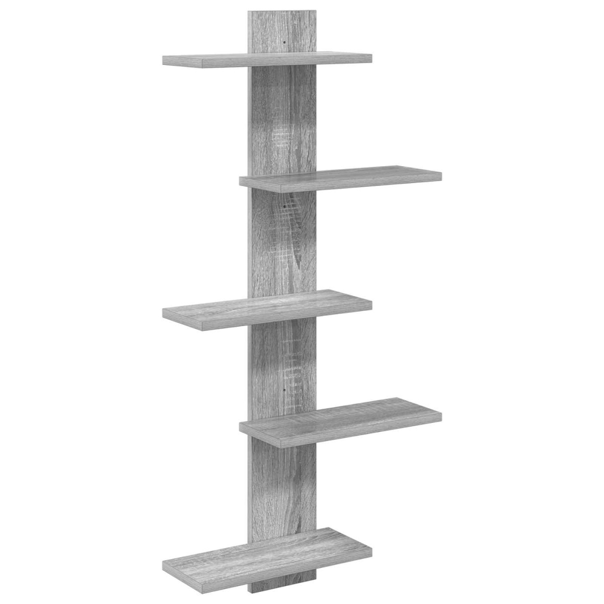 vidaXL Ράφι Τοίχου Γκρι Sonoma 48,5 x 15 x 101 εκ Επεξεργασμένο Ξύλο