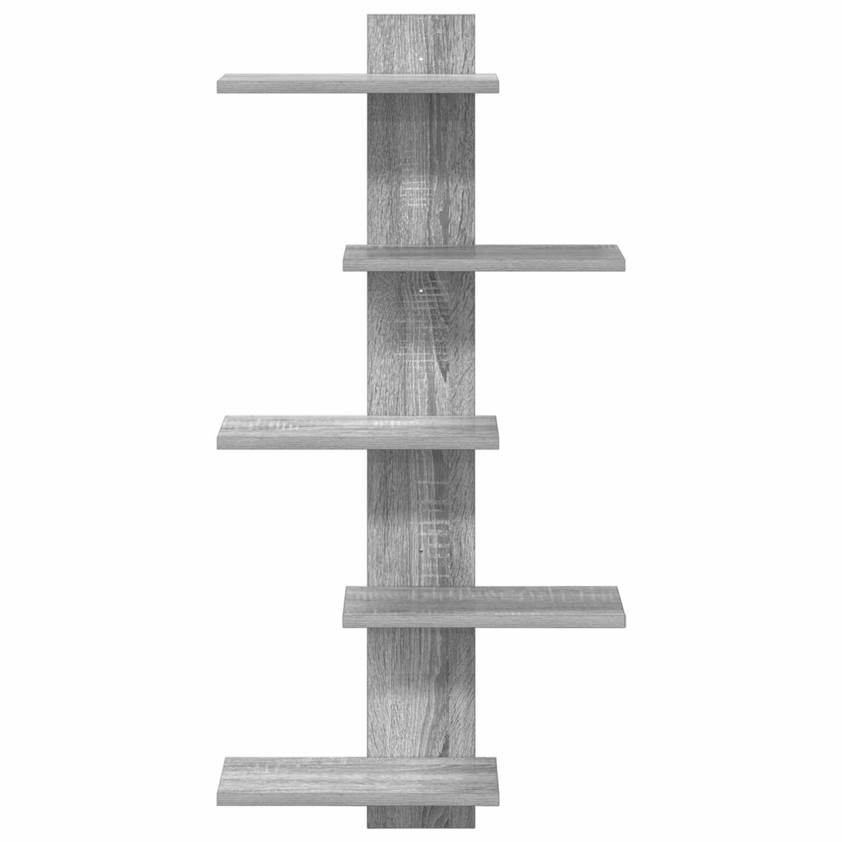vidaXL Ράφι Τοίχου Γκρι Sonoma 48,5 x 15 x 101 εκ Επεξεργασμένο Ξύλο