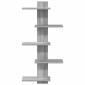 vidaXL Ράφι Τοίχου Γκρι Sonoma 48,5 x 15 x 101 εκ Επεξεργασμένο Ξύλο
