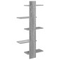 vidaXL Ράφι Τοίχου Γκρι Sonoma 48,5 x 15 x 101 εκ Επεξεργασμένο Ξύλο