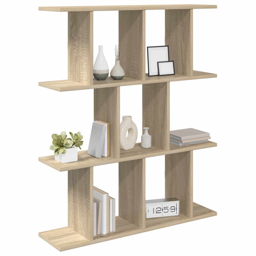 vidaXL Ράφι Τοίχου Sonoma Δρυς 80 x 20 x 96 εκ. Επεξεργασμένο Ξύλο