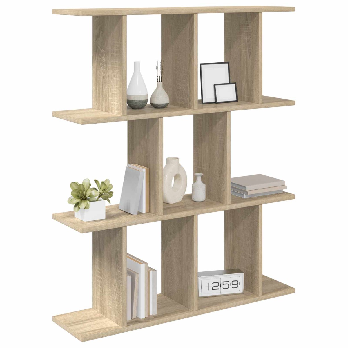 vidaXL Ράφι Τοίχου Sonoma Δρυς 80 x 20 x 96 εκ. Επεξεργασμένο Ξύλο