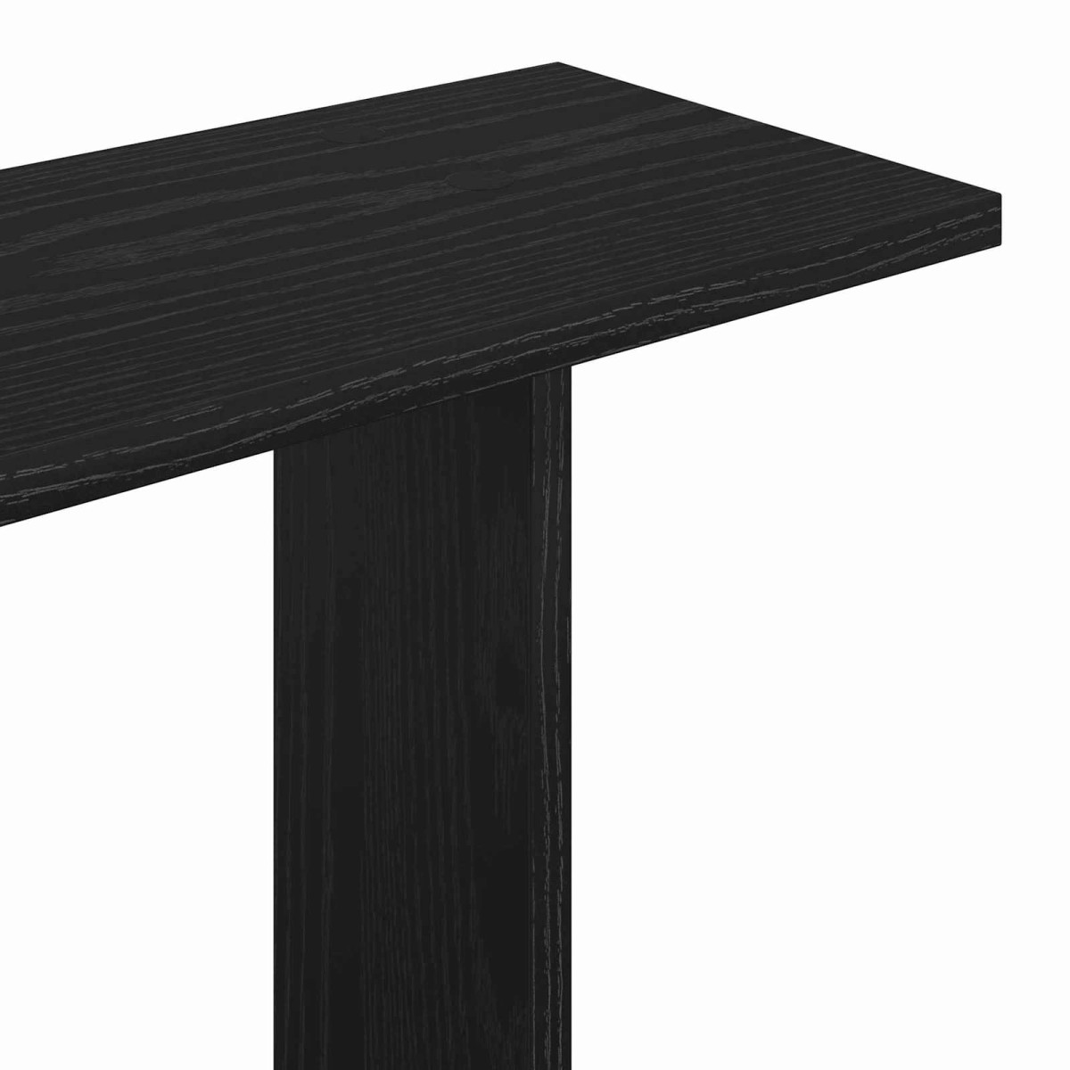 vidaXL Ράφι Τοίχου Μαύρη Δρυς 102 x 20 x 96 εκ Επεξεργασμένο Ξύλο