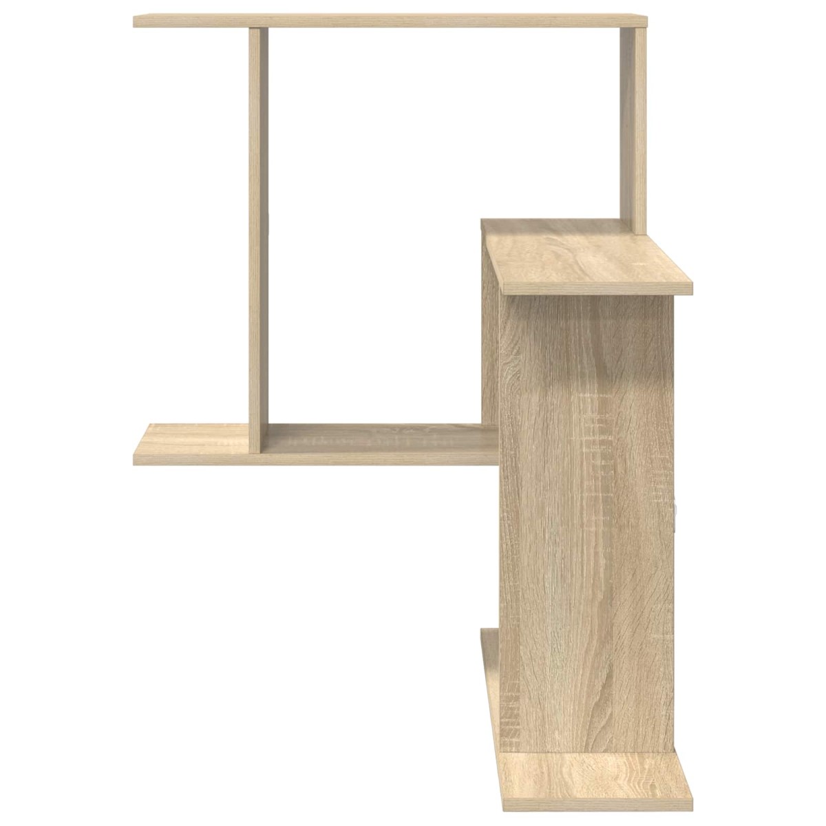 vidaXL Ράφι Τοίχου Sonoma Δρυς 67 x 67 x 87 εκ. Επεξεργασμένο Ξύλο