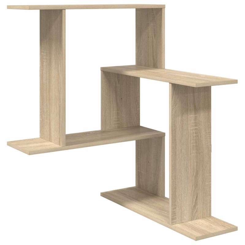 vidaXL Ράφι Τοίχου Sonoma Δρυς 67 x 67 x 87 εκ. Επεξεργασμένο Ξύλο
