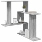 vidaXL Ράφι Τοίχου Γκρι Sonoma 67 x 67 x 87 εκ. Επεξεργασμένο Ξύλο