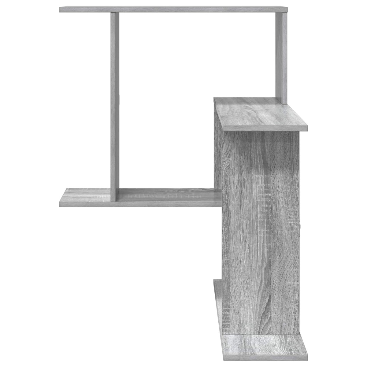 vidaXL Ράφι Τοίχου Γκρι Sonoma 67 x 67 x 87 εκ. Επεξεργασμένο Ξύλο