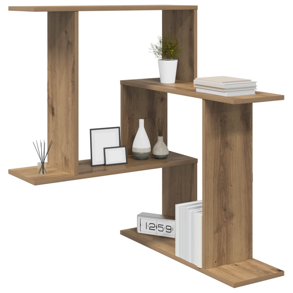 vidaXL Ράφι Τοίχου Artisan Δρυς 67 x 67 x 87 εκ. Επεξεργασμένο Ξύλο