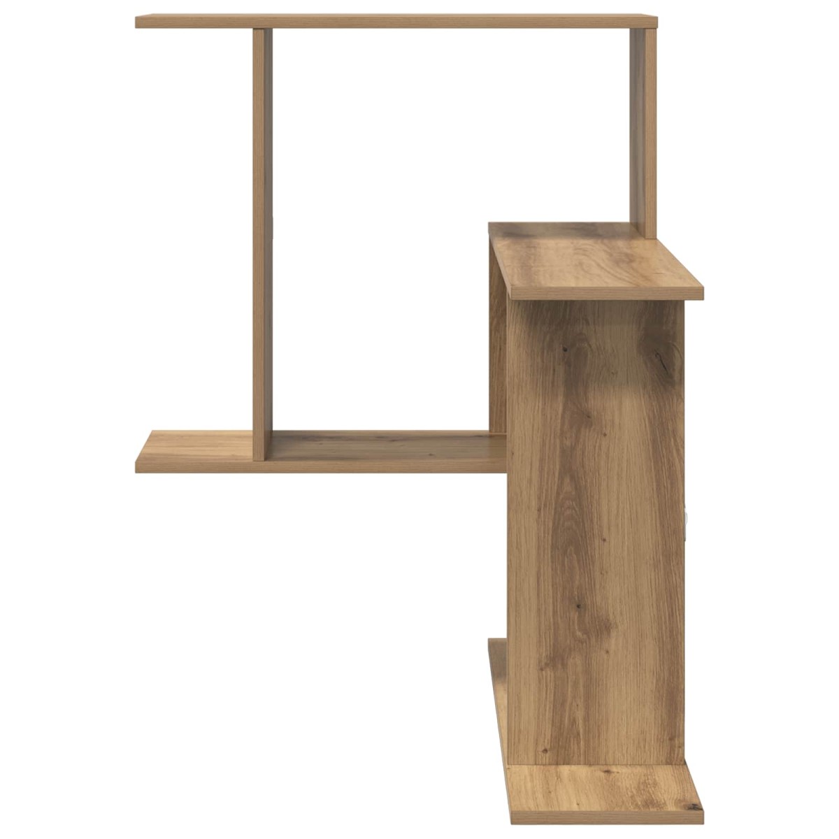 vidaXL Ράφι Τοίχου Artisan Δρυς 67 x 67 x 87 εκ. Επεξεργασμένο Ξύλο