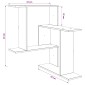 vidaXL Ράφι Τοίχου Artisan Δρυς 67 x 67 x 87 εκ. Επεξεργασμένο Ξύλο