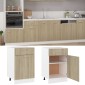vidaXL Ντουλάπι με Συρτάρι Sonoma Δρυς 50x46x81,5 εκ. Μοριοσανίδα