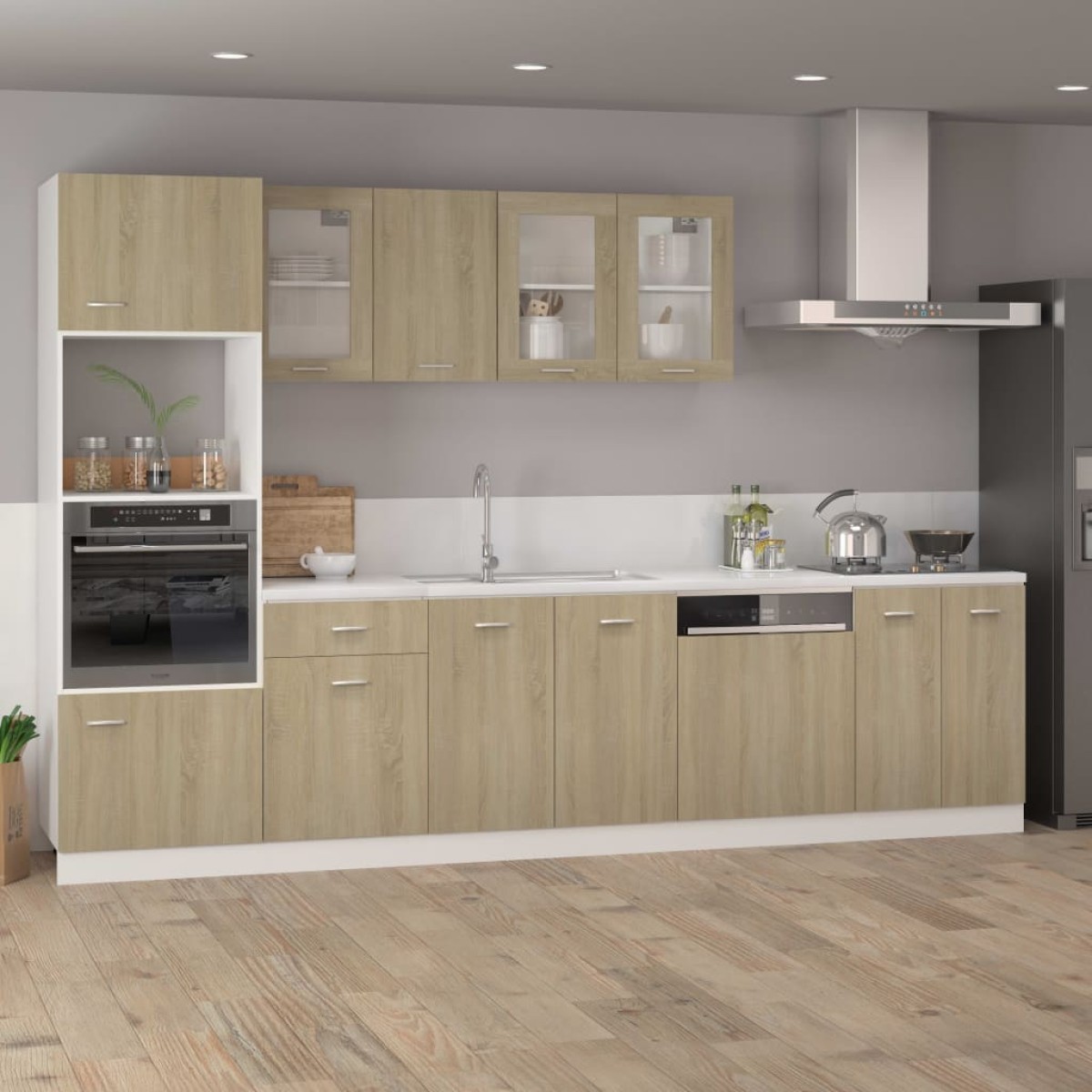 vidaXL Ντουλάπι με Συρτάρι Sonoma Δρυς 50x46x81,5 εκ. Μοριοσανίδα