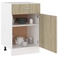 vidaXL Ντουλάπι με Συρτάρι Sonoma Δρυς 50x46x81,5 εκ. Μοριοσανίδα