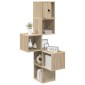 vidaXL Ράφι Γωνίας Τοίχου Sonoma Δρυς 48 x 48 x 120 εκ.