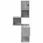vidaXL Ράφι Γωνίας Τοίχου Γκρι Sonoma 48 x 48 x 120 εκ.