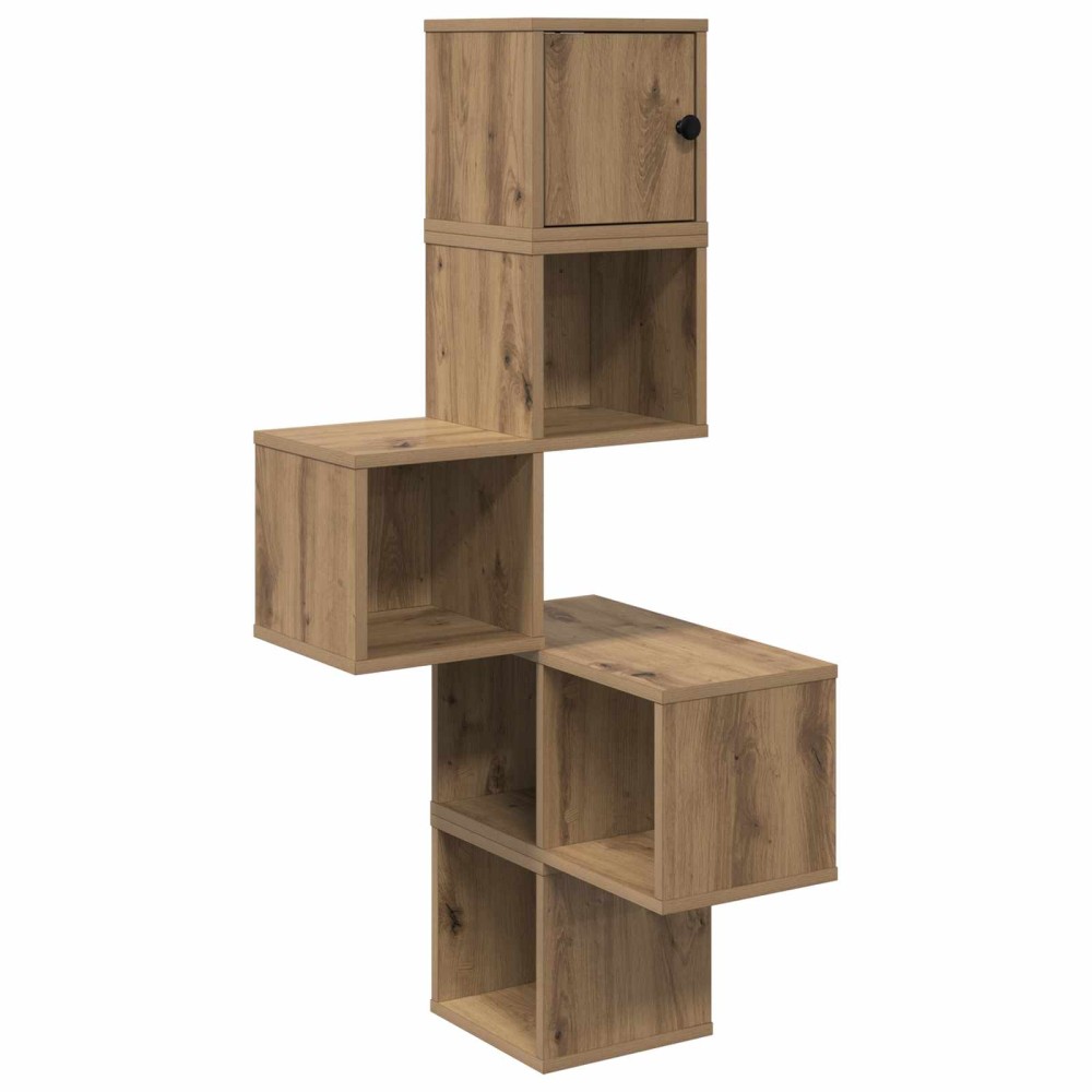 vidaXL Ράφι Γωνίας Τοίχου Artisan Δρυς 48 x 48 x 120 εκ.