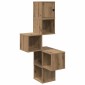 vidaXL Ράφι Γωνίας Τοίχου Artisan Δρυς 48 x 48 x 120 εκ.