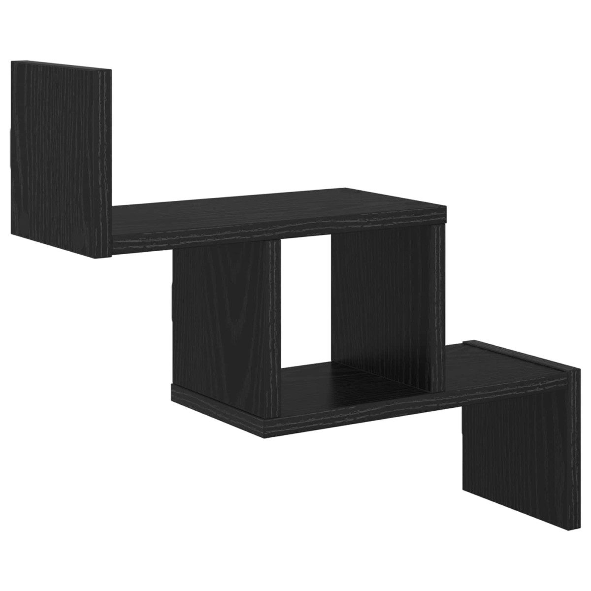 vidaXL Ράφι Τοίχου Μαύρη Δρυς 48 x 15 x 42 εκ Επεξεργασμένο Ξύλο
