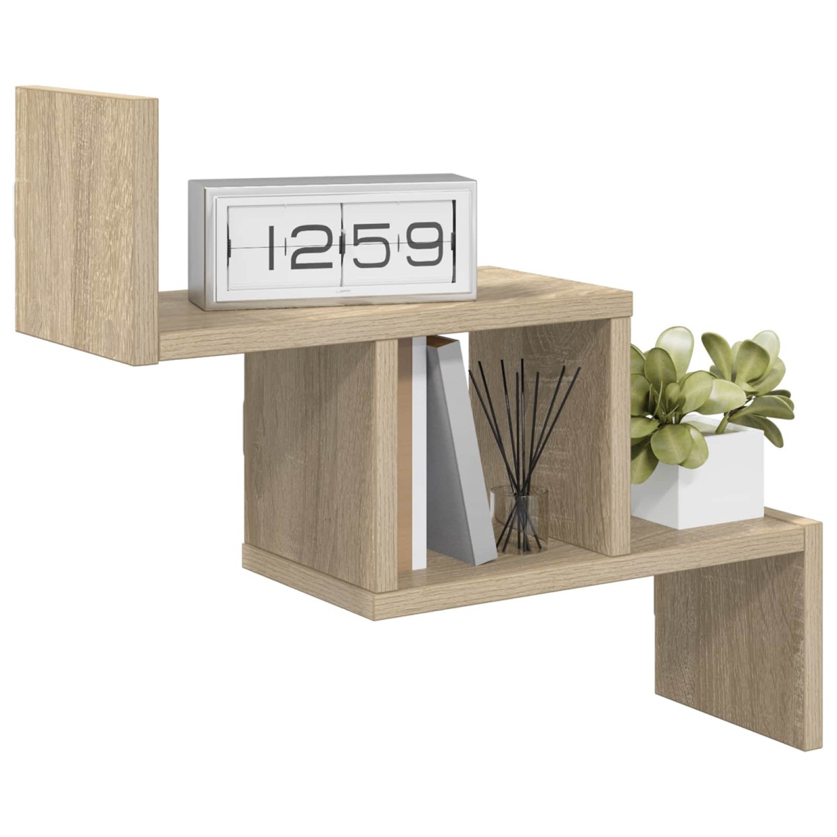 vidaXL Ράφι Τοίχου Sonoma Δρυς 48 x 15 x 42 εκ Επεξεργασμένο Ξύλο