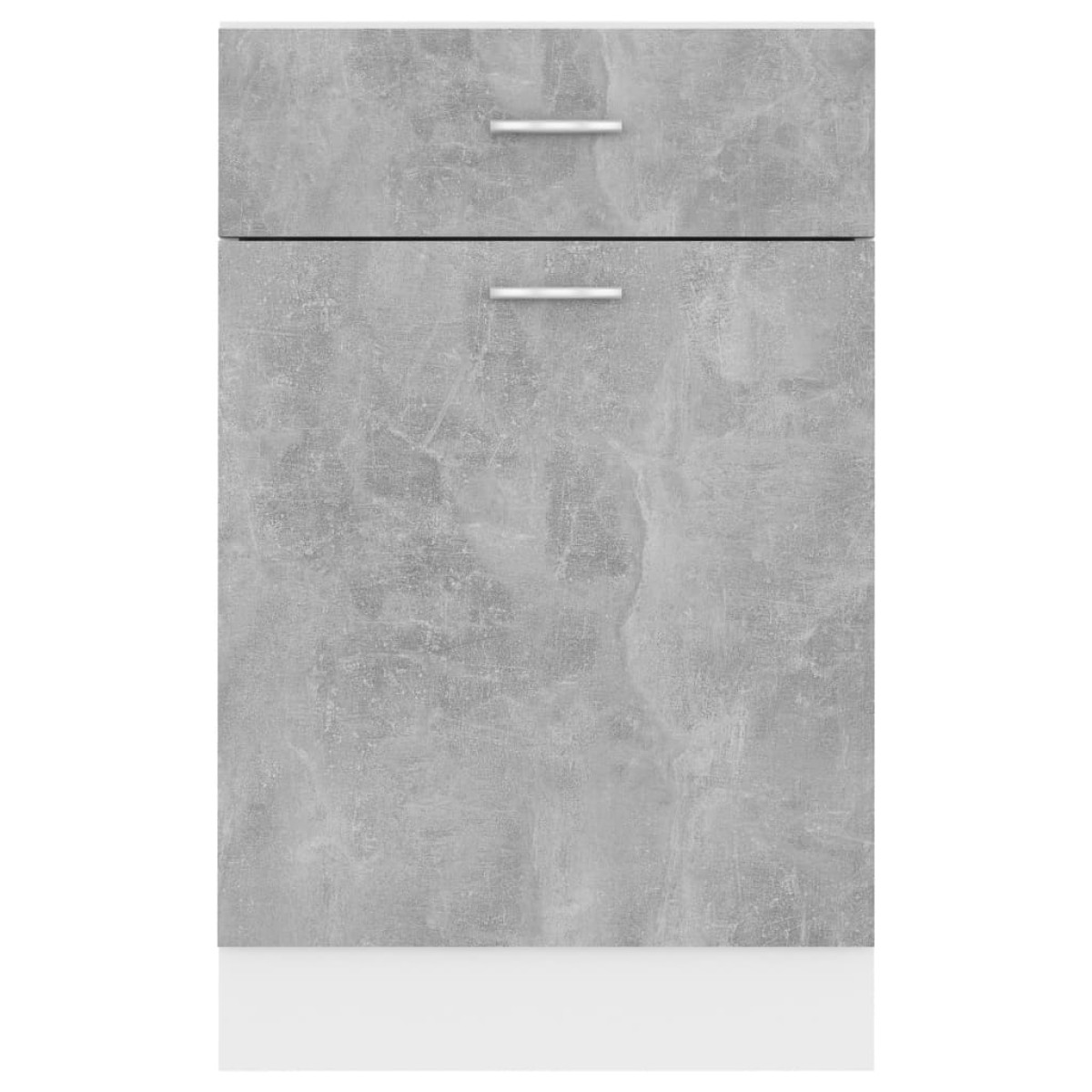 vidaXL Ντουλάπι με Συρτάρι Γκρι Σκυροδέματος 50x46x81,5 εκ Μοριοσανίδα