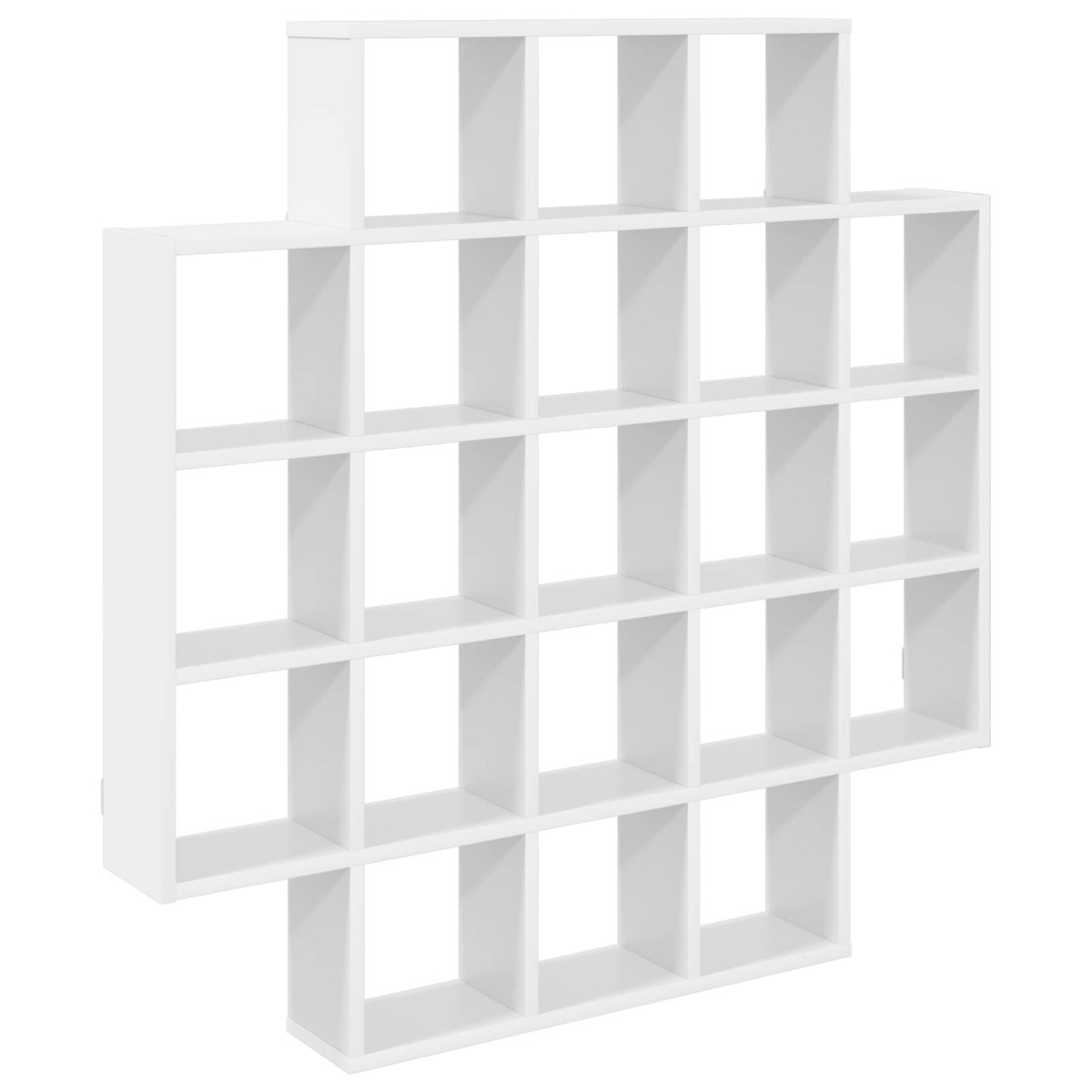 vidaXL Ράφι Τοίχου Λευκό 100 x 13 x 100 εκ Επεξεργασμένο Ξύλο